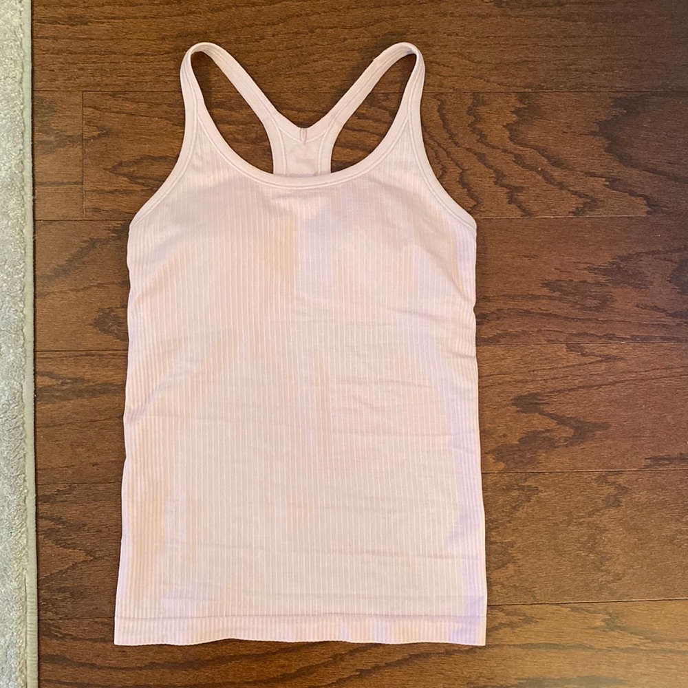 Lululemon Ebb To Street Tank Light Pink Sz 4 Petals